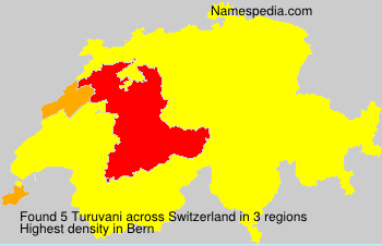 Surname Turuvani in Switzerland Surname Turuvani in Switzerland