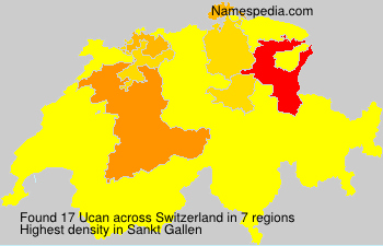 Surname Ucan in Switzerland