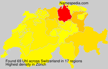 Surname Uhl in Switzerland