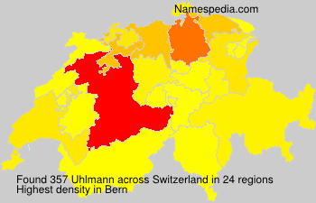 Surname Uhlmann in Switzerland Surname Uhlmann in Switzerland