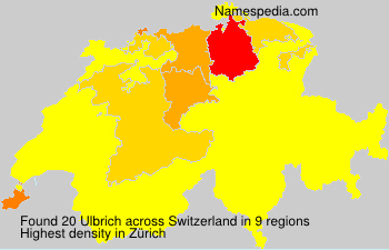 Surname Ulbrich in Switzerland Surname Ulbrich in Switzerland