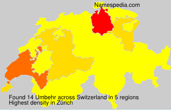 Surname Umbehr in Switzerland Surname Umbehr in Switzerland