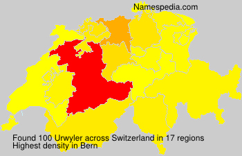 Surname Urwyler in Switzerland