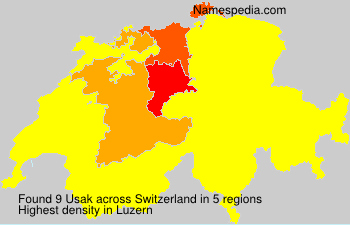 Surname Usak in Switzerland Surname Usak in Switzerland