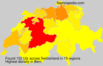 Surname Utz in Switzerland Surname Utz in Switzerland
