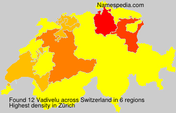 Surname Vadivelu in Switzerland Surname Vadivelu in Switzerland