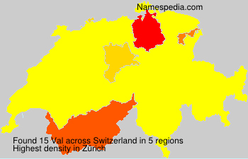 Surname Val in Switzerland Surname Val in Switzerland