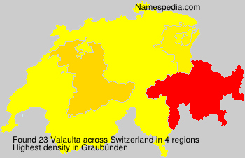 Surname Valaulta in Switzerland Surname Valaulta in Switzerland