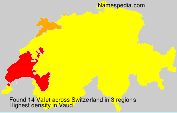 Surname Valet in Switzerland Surname Valet in Switzerland
