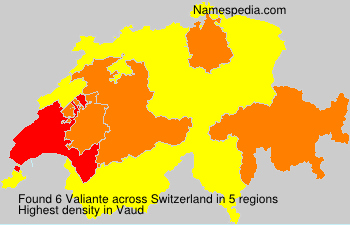 Surname Valiante in Switzerland Surname Valiante in Switzerland