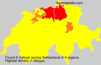 Surname Valicek in Switzerland Surname Valicek in Switzerland