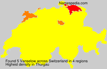 Surname Vanselow in Switzerland Surname Vanselow in Switzerland