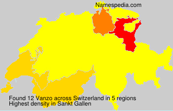 Surname Vanzo in Switzerland Surname Vanzo in Switzerland