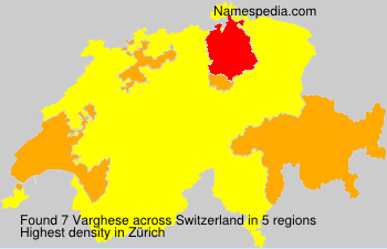 Surname Varghese in Switzerland Surname Varghese in Switzerland