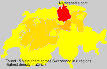 Surname Velautham in Switzerland