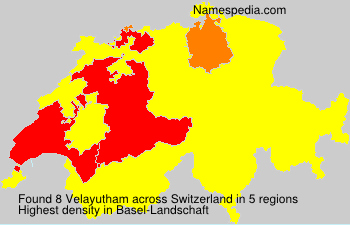 Surname Velayutham in Switzerland Surname Velayutham in Switzerland