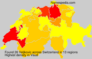 Surname Veljkovic in Switzerland Surname Veljkovic in Switzerland