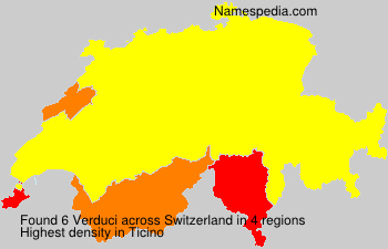 Surname Verduci in Switzerland Surname Verduci in Switzerland
