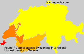 Surname Vermeil in Switzerland Surname Vermeil in Switzerland