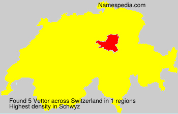 Surname Vettor in Switzerland Surname Vettor in Switzerland