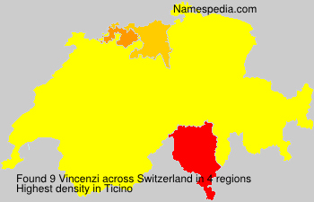 Surname Vincenzi in Switzerland Surname Vincenzi in Switzerland