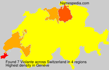 Surname Violante in Switzerland Surname Violante in Switzerland
