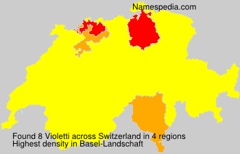 Surname Violetti in Switzerland Surname Violetti in Switzerland