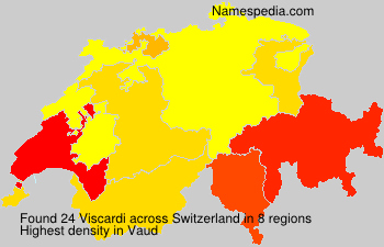 Surname Viscardi in Switzerland Surname Viscardi in Switzerland