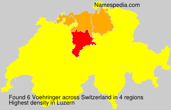 Surname Voehringer in Switzerland Surname Voehringer in Switzerland