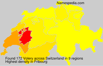 Surname Volery in Switzerland Surname Volery in Switzerland