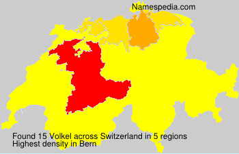 Surname Volkel in Switzerland Surname Volkel in Switzerland