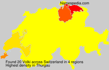Surname Volki in Switzerland Surname Volki in Switzerland