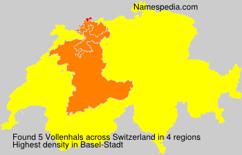 Surname Vollenhals in Switzerland Surname Vollenhals in Switzerland