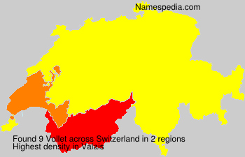 Surname Vollet in Switzerland Surname Vollet in Switzerland