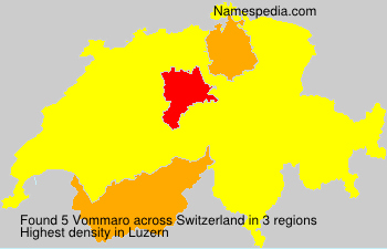 Surname Vommaro in Switzerland