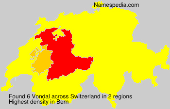 Surname Vondal in Switzerland Surname Vondal in Switzerland