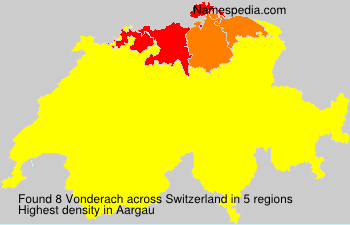 Surname Vonderach in Switzerland Surname Vonderach in Switzerland