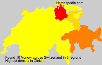 Surname Vonow in Switzerland