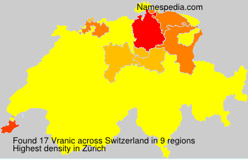 Surname Vranic in Switzerland Surname Vranic in Switzerland