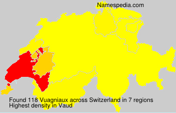 Surname Vuagniaux in Switzerland