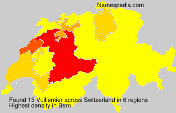 Surname Vuillemier in Switzerland Surname Vuillemier in Switzerland