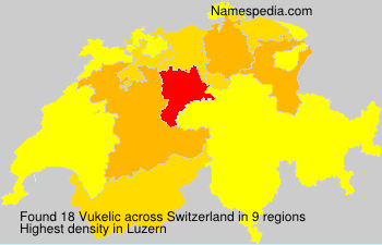 Surname Vukelic in Switzerland Surname Vukelic in Switzerland