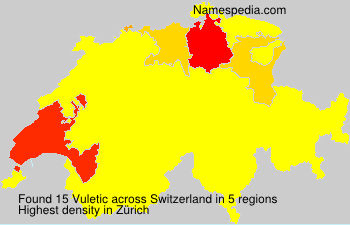 Surname Vuletic in Switzerland Surname Vuletic in Switzerland