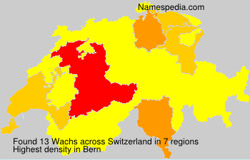 Surname Wachs in Switzerland Surname Wachs in Switzerland