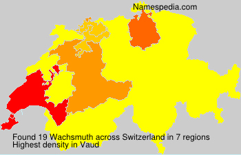 Surname Wachsmuth in Switzerland Surname Wachsmuth in Switzerland