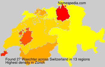 Surname Waechter in Switzerland Surname Waechter in Switzerland