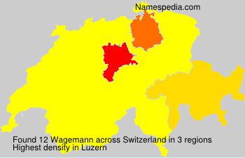 Surname Wagemann in Switzerland Surname Wagemann in Switzerland
