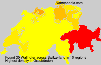 Surname Wallnofer in Switzerland Surname Wallnofer in Switzerland