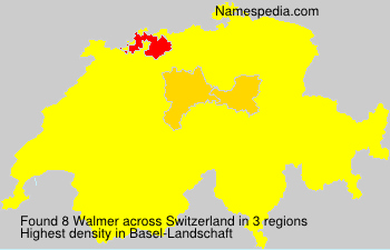 Surname Walmer in Switzerland
