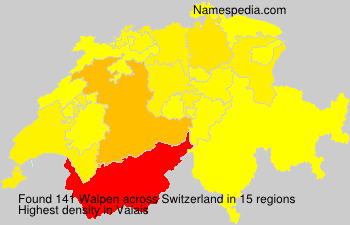 Surname Walpen in Switzerland Surname Walpen in Switzerland